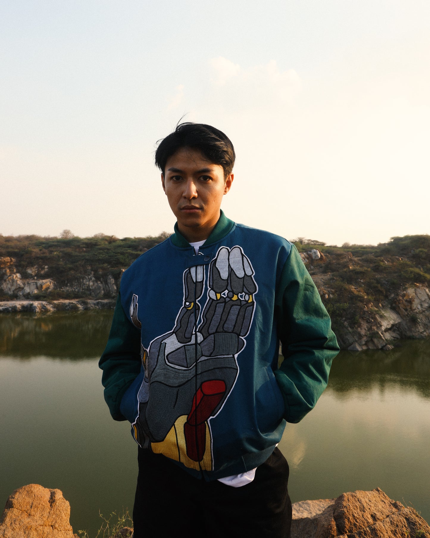 Hand Bomber Jacket